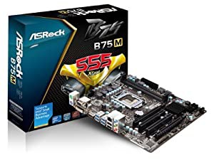 ASRock Intel LGA1155対応microATXマザーボード B75M(中古品)