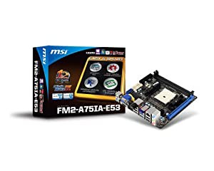 MSI AMD Trinity対応ITXマザーボード FM2-A75IA-E53 日本正規代理店品 MB1935(中古品)