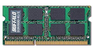 BUFFALO PC3-12800(DDR3-1600)対応 204Pin DDR3 SDRAM S.O.DIMM ノート用 4GB D3N1600-4G/E(中古品)