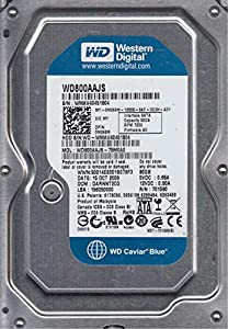 WD800AAJS-75M0A0 Western Digital 80GB 7200RPM SATA 3.0 Gbps 3.5インチ Caviar Hard Drive(中古品)