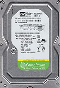 wd3200avvs-63l2b0?Western Digital 320?GB 5400rpm SATA 3.0?Gbps 3.5インチAVハードドライブ(中古品)