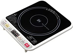 [山善] IH調理器 卓上 1400W IHクッキングヒーター IH-S1400 [メーカー保証1年] ホワイト(中古品)