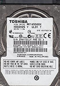 MK1655GSX、HDD2H25 V UL01 T、東芝 160GB SATA 2.5 ハードドライブ(中古品)