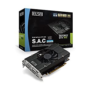 ELSA GEFORCE GTX 960 2GB S.A.C SS グラフィックスボード GD960-2GERXS(中古品)