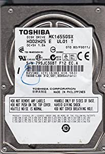 MK1655GSX, B0/FG011J, HDD2H25 E UL01 T, Toshiba 160GB SATA 2.5 Hard Drive by Toshiba [並行輸入品](中古品)