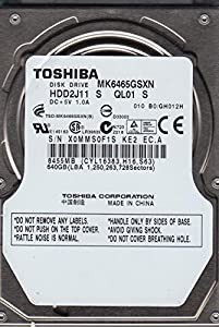 MK6465GSXN, HDD2J11 S QL01 S, Toshiba 640GB SATA 2.5 Hard Drive by Toshiba [並行輸入品](中古品)