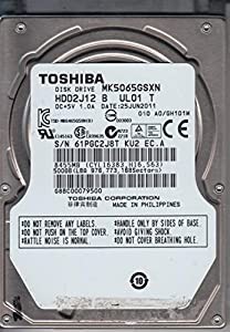 MK5065GSXN, A0/GH101M, HDD2J12 B UL01 T, Toshiba 500GB SATA 2.5 Hard Drive by Toshiba [並行輸入品](中古品)