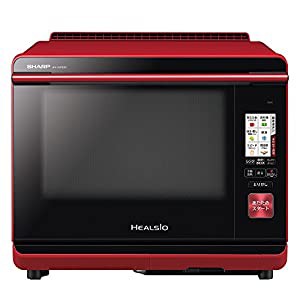 シャープ ウォーターオーブン ヘルシオ(HEALSIO) 30L 2段調理 無線LAN対応 レッド AX-XW300-R(中古品)