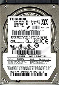 Toshiba MK1246GSX 120GB HDD2D91 D UL01 T F/W: LB212D PHILIPPINES [並行輸入品](中古品)