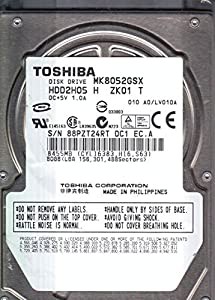 MK8052GSX, HDD2H05 H ZK01 T, Toshiba 80GB SATA 2.5 Hard Drive [並行輸入品](中古品)