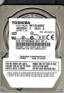 Toshiba MK1246GSX 120GB HDD2D91 C ZK01 S F/W: A0/LB211A CHINA [並行輸入品](中古品)