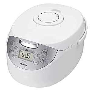 東芝 炊飯器 5.5合 IHジャー炊飯器 保温白米24時間 RC-10HK(W) かまど銅コート 釜(中古品)