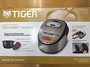 【海外向け】 TIGER IH炊飯器 W銅５層遠赤特厚釜 [JKT-W10W]　1.0L(5.5CUP)　220V仕様(中古品)