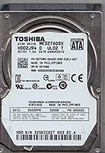 MK3276GSX, GS002D, HDD2J94 D UL02 T, Toshiba 320GB SATA 2.5 Hard Drive [並行輸入品](中古品)