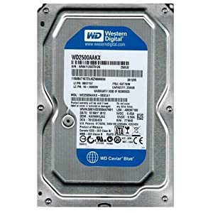 WD2500AAKX-083CA1 Western Digital 250GB 7200RPM SATA 6.0 Gbps 3.5 inch Caviar Hard Drive [並行輸入品](中古品)