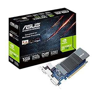 ASUSTek NVIDIA GT710搭載ビデオカード GT710-SL-1GD5-BRK(中古品)