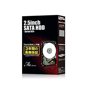 東芝 HDD 【リテールBOX品】 （500GB 5400rpm S-ATA 8MB) TOSHIBA 2.5インチ HDD MQ01ABD050BOX(中古品)