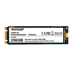 Patriot SSD 256GB SCORCH M.2 2280 PCIe Gen.3 x 2 (NVMe 1.2) パトリオットメモリ PS256GPM280SSDR(中古品)