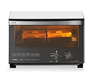 ツインバード トースター オーブントースター 4枚焼きミラーガラス ホワイト TS-4047W(中古品)