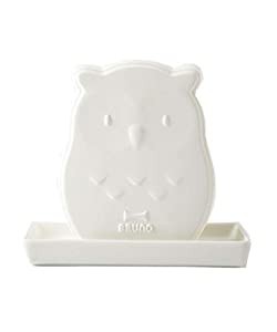 ブルーノ BRUNO 加湿器 卓上 気化式 ホワイト かわいい フクロウ BDE023-OWL(中古品)