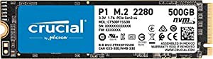 Crucial SSD M.2 500GB P1シリーズ Type2280 PCIe3.0x4 NVMe 5年保証 正規代理店保証品 CT500P1SSD8JP(中古品)