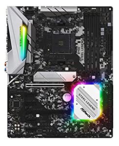 ASRock マザーボード B450 Steel Legend AMD Ryzen AM4 対応 B450 ATX マザーボード 【国内正規代理店品】(中古品)