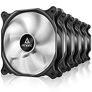 Antec 120 mm ケースファン静音ファン, PC ケースファン ，F12 120mm 3PIN 5本1セット(中古品)