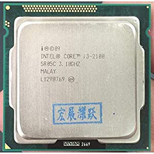 PC Intel Core I3-2100 I3 2100 プロセッサ (3M キャッシュ, 3.10 GHz) LGA1155 デスクトップCPU 100% 正常に動作 デスクトップ 