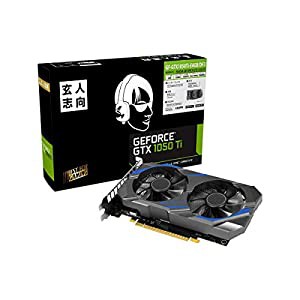 玄人志向 NVIDIA GeForce GTX 1050Ti 搭載 グラフィックボード 4GB デュアルファン GF-GTX1050Ti-E4GB/DF3(中古品)