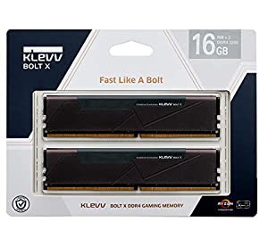 KLEVV デスクトップPC用ゲーミング メモリ PC4-25600 DDR4 3200 8GB x 2枚 288pin BOLTX シリーズ SK hynix製 メモリチップ採用 