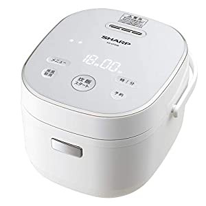 シャープ 炊飯器 マイコン 3合 パン調理機能 ホワイト KS-CF05B-W(中古品)