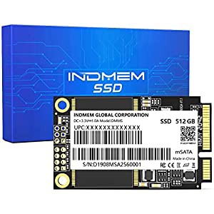 INDMEM DMMS mSATA SSD 512GB 内蔵ミニSATA III SSD 500GB Micro-SATA MLC 3D NAND Flash 512G(中古品)