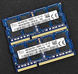 8GB (4GB 2枚組) PC3-12800S DDR3-1600 S.O.DIMM 204pin MacBook Pro iMac等対応メモリ(両面実装 2Rx8) SK-Hynix (4G 8G)(中古品