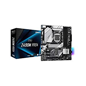 ASRock マザーボード Z490M Pro4 Intel 10世代 CPU (LGA1200) 対応 Z490 チップセット Micro ATX マザーボード 【国内正規代理店