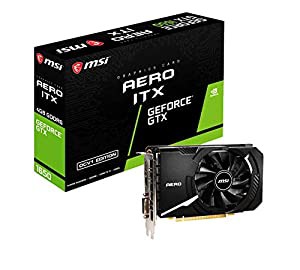 MSI GeForce GTX 1650 D6 AERO ITX OCV1 グラフィックスボード VD7338(中古品)