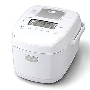 アイリスオーヤマ 炊飯器 圧力IH 5.5合 40銘柄炊き分け機能 極厚火釜 ホワイト RC-PD50-W(中古品)