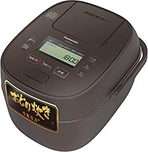 パナソニック 炊飯器 1升 可変圧力おどり炊き 全面発熱5段IH式 ブラウン SR-MPA181-T(中古品)