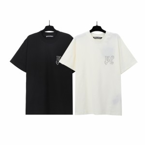 PalmAngels シンプルホットスタッズ半袖Tシャツ