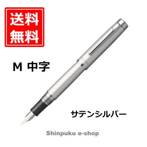 プロシオン ラスター 万年筆 #79 サテンシルバー  PNS-8000-79-3 中字 M（ポイント消化）Z