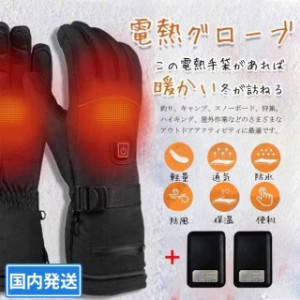 電熱手袋 バイク 大容量 電熱グローブ USB充電式 5000mAhバッテリーオプションにあり 防水 防寒 自転車 屋外作業 安い 冬用 登山 釣り ス