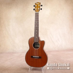 Ohana Ukuleles ( オハナウクレレ ) TK-35GCE, All Solid Mahogany, Wood Binding, Gloss