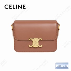 CELINE セリーヌ celine ハンドバッグ ティーン トリオンフ シャイニーカーフスキン バッグ ブロンズ ブランド レディース バッグ