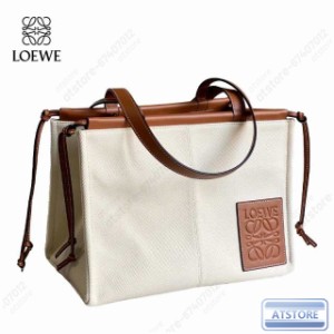 LOEWE ロエベ トートバッグ クッショントート キャンバス カーフ LOEWE CUSHION TOTE BAG バッグ レディース 送料無料 2024 ギフト 新作 