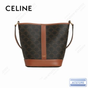 CELINE セリーヌ celine スモール トリオンフキャンバス ハンドバッグ バケット タン ブランド レディース バッグ