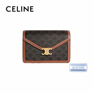 CELINE セリーヌ celine エンべロップバッグ / トリオンフキャンバス＆カーフスキン  タン  レディース バッグ