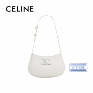 CELINE セリーヌ celine ミディアム ティリー バッグ / シャイニーカーフスキン  ホワイト  レディース バッグ