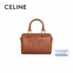 「１点限定」CELINE セリーヌ celine スモール ボストン キュイル トリオンフ / スムースカーフスキン  タン  レディース バッグ