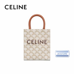 「数量限定」CELINE セリーヌ celine ミニ バーティカル トリオンフ キャンバス CELINE カバ / キャンバス & プリント入りカーフスキン  