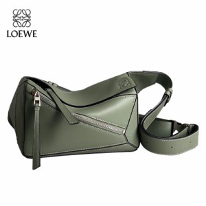 LOEWE ロエベ ボディバッグ メンズ loewe PUZZLE SMALL BUMBBAG レディースバッグ パズル バムバッグ スモール ベルトバッグ レザー クロ