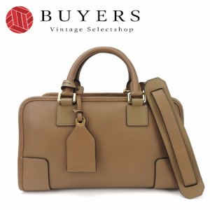 【LOEWE】ロエベ アマソナ36 ハンドバック レザー グリーン ゴールド金具 hm08305md